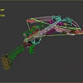 Modern crossbow 3d model