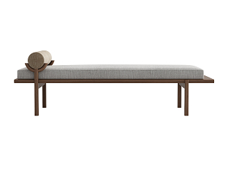 Modern sofa stool 3d model