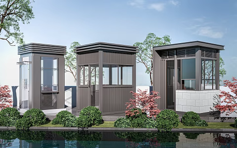 Guard Booth Guard Booth Guard Booth Guard Booth Gate Booth 3d model