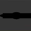 Modern Black Weapon With Sleek Long Blade And Handle Design