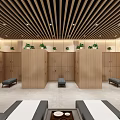 SPA Sauna Modern Relaxation Area With Recliners And Art Decor