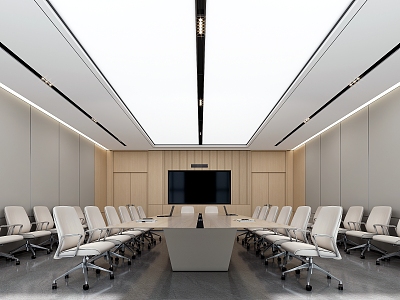 Modern office meeting room 3d model