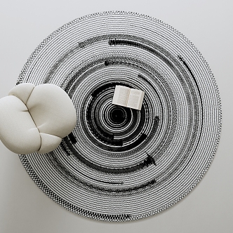 Modern Round Carpet 3d model