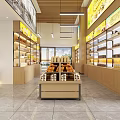Guangzhou Baiyun Meitian Supply Chain Branch Supermarket Department Store Storefront with Glass Doors and Shelves