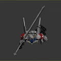 Mech Warrior Mech Soldier Machine Battlearm Mechanical Battlearm Machine Fighter Robot 3d model