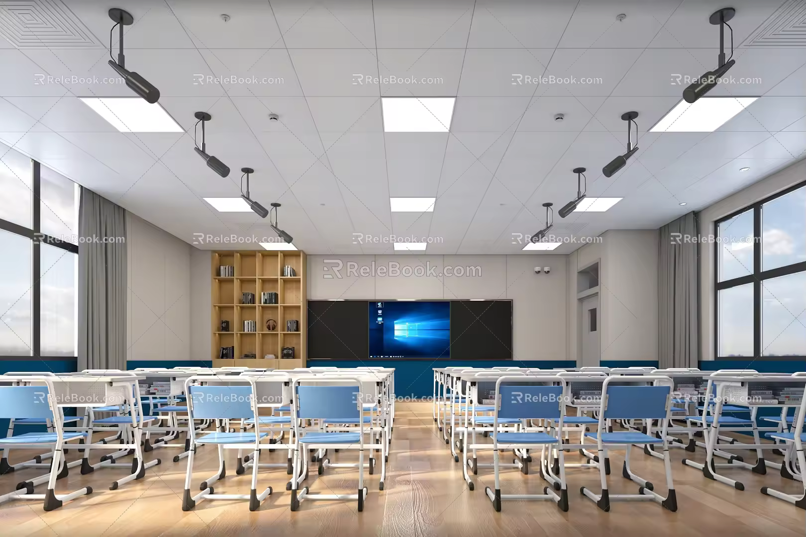 Recording and broadcasting classroom 3d model