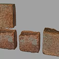 Building Exterior Wall Featuring Textured Red Bricks As Natural Construction Material 3d model