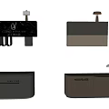 Modern Reception Desk Workbench Bar 3d model