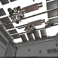 Advanced Space Station Equipment With Solar Panels And Robotic Arms