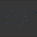 Ancient Metal Arrows With Sharp Points Arranged In Scattered Pattern As Traditional Weapon
