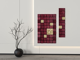 Butterfly geometric wall decoration 3d model