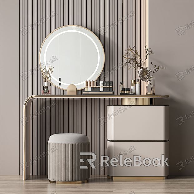 Light Luxury Dressing Table model