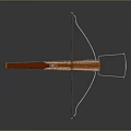 Crossbow Mechanical Crossbow Shift Bow and Arrow Shoot Far Equipment Weapons High-tech Crossbow 3d model