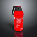 Red Portable Household Fire Extinguisher For Home Safety And Emergency Use