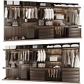 Sleek Modern Wardrobe Interior Design With Hanging Clothes Drawers And Shoe Storage