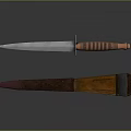 Handcrafted Tactical Knife With Sharp Blade Coiled Copper Handle And Leather Sheath