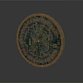 Bitcoin Shaped Decorative Ornament Set With Metallic Design For Tabletop