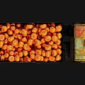 Vintage Cargo Truck Carrying Plenty Of Orange Pumpkins In Open Bed