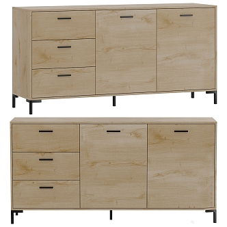 Modern chest of drawers 3d model