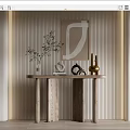 Quiet End View Table Decoration Combination 3d model
