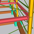 Industrial Equipment Steel Structure Building Framework With Support Beams And Foundation