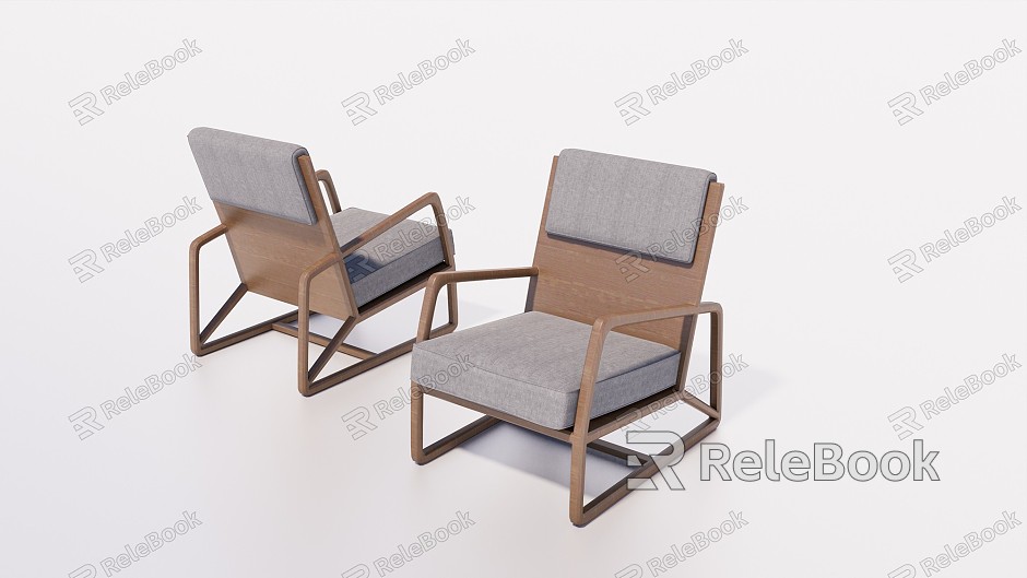 New Chinese Style Single Sofa Leisure Chair Single Sofa Chair model