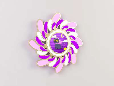 Modern wall lamp cartoon children wall lamp 3d model