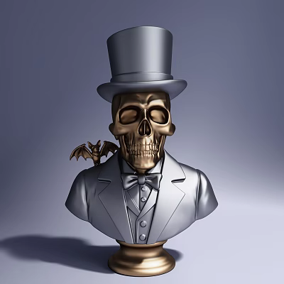 Modern Cartoon Doll Doll Art Carving Artistic Conception Ornaments 3d model