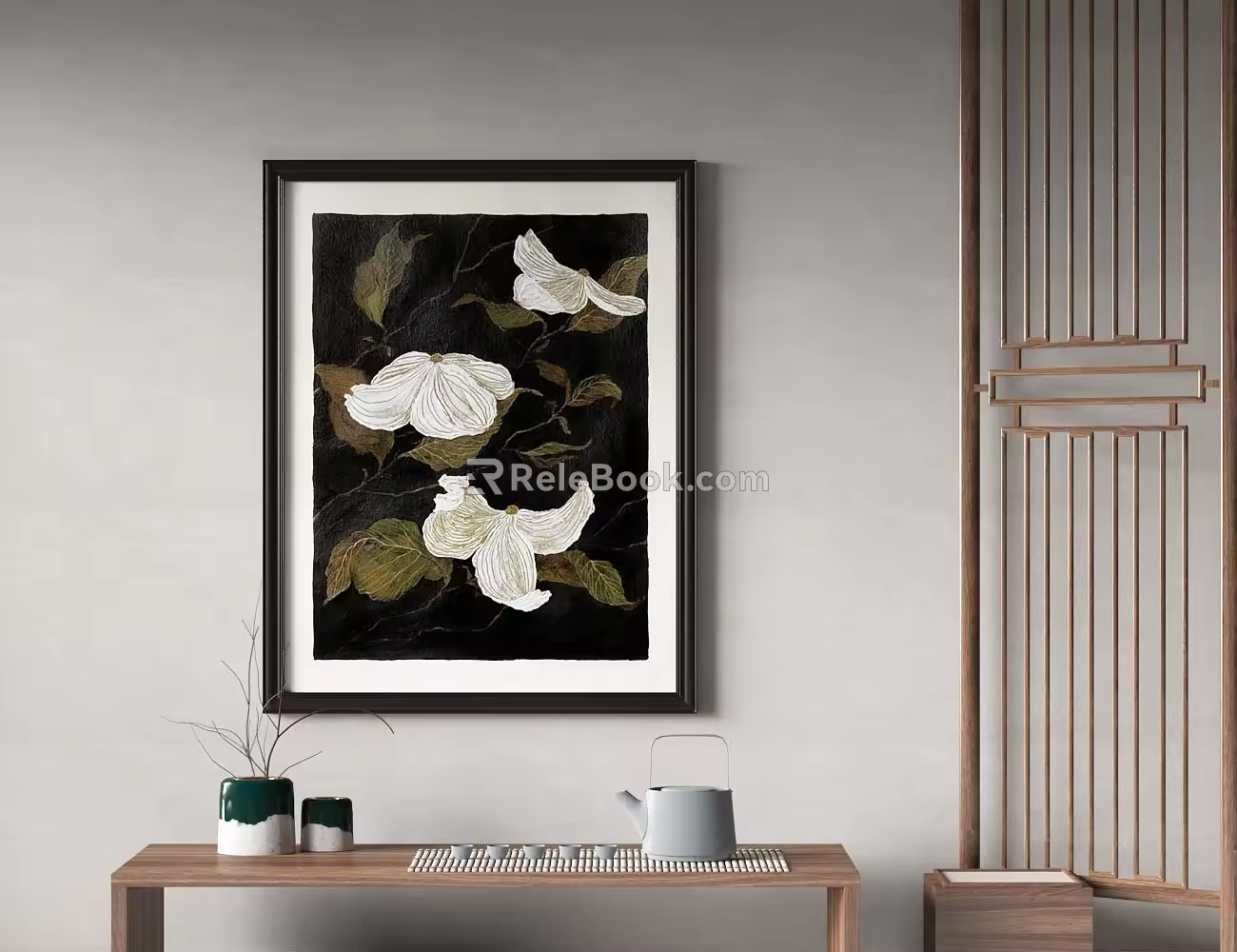 Middle Ancient Style Decorative Painting 3d model