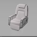 Modern Airplane Interior Seat Design With Comfortable Cushion And Ergonomic Armrest