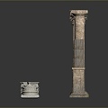 Columns Stone Columns Stone Columns Old Columns Roman Columns Roman Columns Classical Columns Greek Columns 3d model