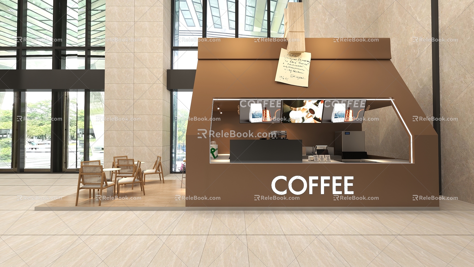 Bakery Coffee Shop Milk Tea Shop Lobby Shop 3d model