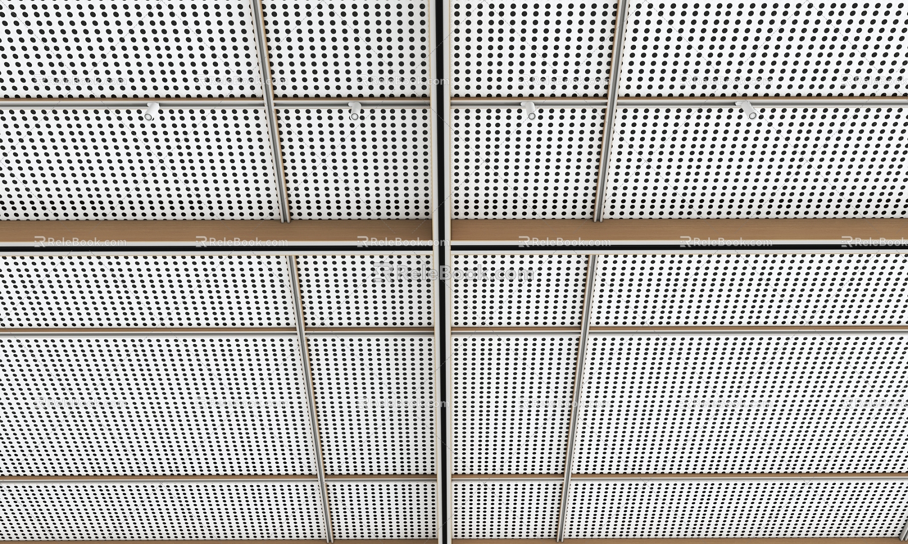 Ceiling Aluminum veneer Ceiling Perforated aluminum plate Ceiling Multi-function room Ceiling 3d model