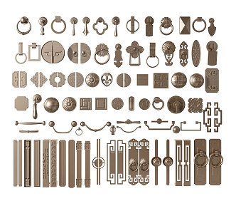 New Chinese handle 3d model