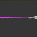 Sci Fi Weapon Design With Glowing Purple Pink Lights And Circular Halo