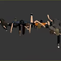 Diverse Male Game and Movie Characters in Casual Outfits with Various Animated Poses