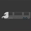 Modern Electric Bus With Sleek Design Large Windows And Blue Wheels