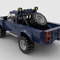 LEGO toy blocks pickup truck jeep buggy 3d model