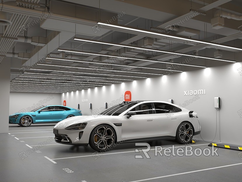 Xiaomi charging parking space underground garage Xiaomi electric speed 7 Su 7 household charging pile EV new energy electric vehicle ceiling pipeline model