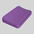 Purple Mattress With Grid Pattern Textured Surface For Comfortable Sleep