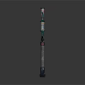 Mechanical Assembly Structure With Metal Rod Copper Plate Blue Device And Black Base