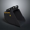 Raveling Black Heavy Duty Bucket For Functional Vehicles With Durable Construction