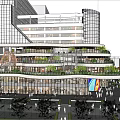 Modern Style Architecture Garden Architecture Shopping Center Vertical Greening Commercial Complex 3d model