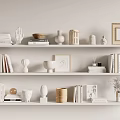 Modern Ornaments Combination Simple Book Ornaments Combination 3d model