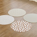 Round carpet combination 3d model