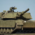 Tank armored vehicle M1A1 main station tank fighting vehicle Abrams tank 3d model