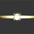 Elegant Gold Bracelet With Shiny Central Gemstone And Polished Design