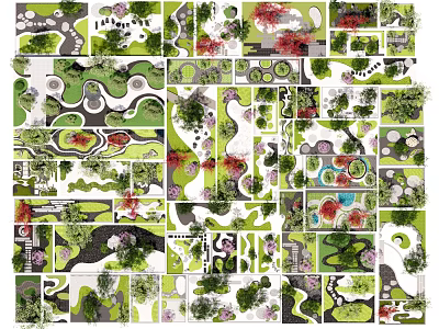 Karesansui Garden Design With Raked Sand Patterns Rock Arrangements And Zen Elements 3d model
