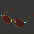 Stylish Gold Frame Sunglasses With Black Lenses For Everyday Use And Reflection