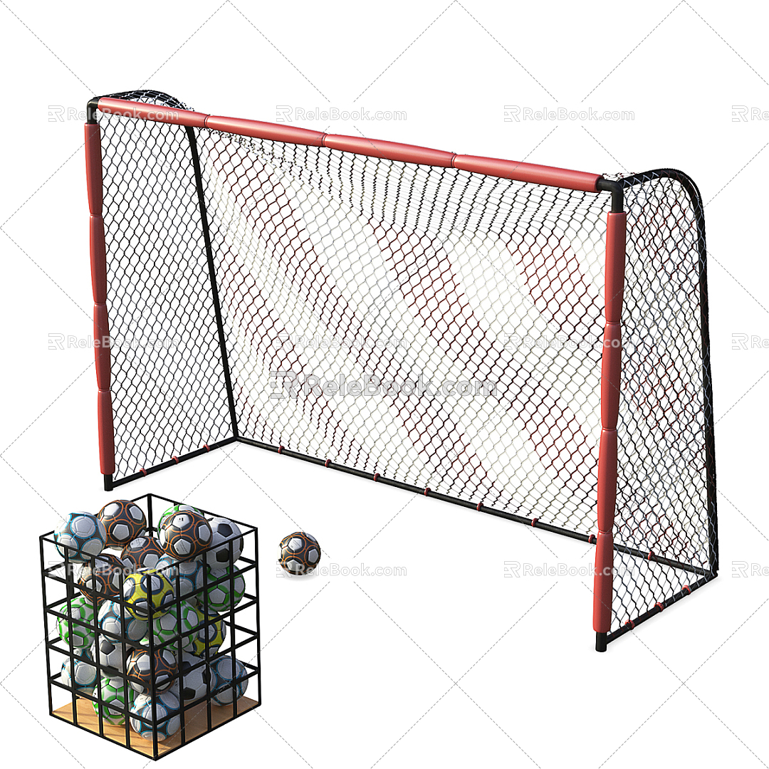 Soccer Net Soccer Basket 3d model